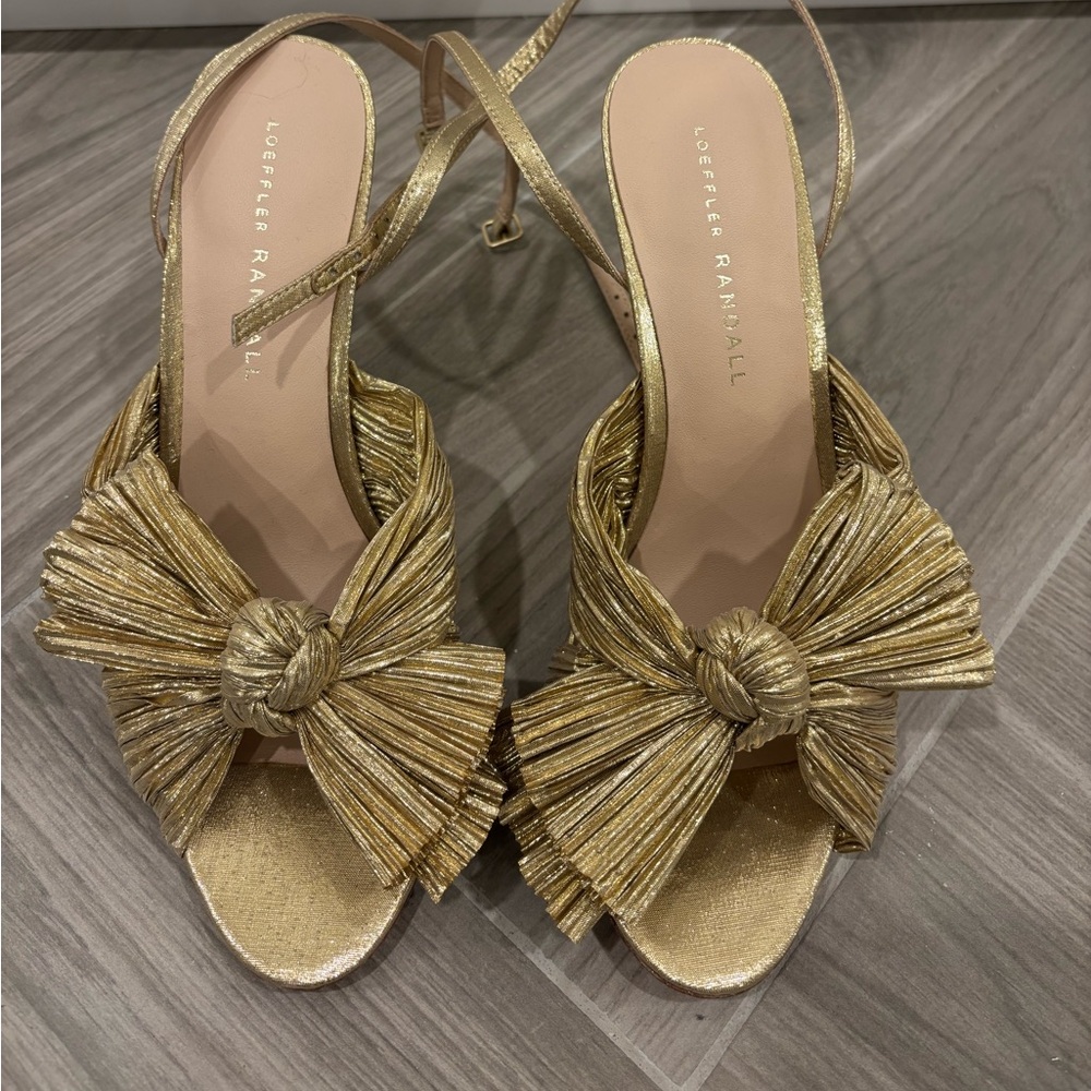 Loeffler Randall gold heels